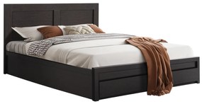 ΚΡΕΒΑΤΙ ΜΕΛΑΜΙΝΗΣ CAPRI HM312.11 ΜΕ 2 ΣΥΡΤΑΡΙΑ ΒΕΓΓΕ ΓΙΑ ΣΤΡΩΜΑ 150x200εκ.