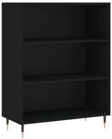 vidaXL Ντουλάπι Μαύρο 69,5x34x180 εκ. από Επεξεργασμένο Ξύλο