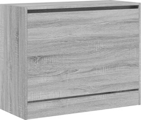 vidaXL Παπουτσοθήκη Γκρι Sonoma 80x34x63 εκ. από Επεξεργ. Ξύλο