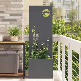vidaXL Οθόνη Ιδιωτικότητας Κήπου Μαιανδρικό σχέδιο Ανθρακί 50 x 150 cm