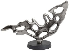 Διακοσμητικό Επιτραπέζιο 963-225-008 29x11x21cm Silver-Black Αλουμίνιο