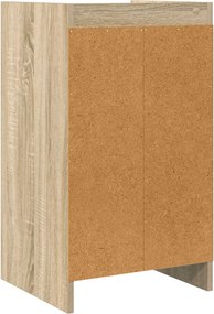 vidaXL Κομοδίνα Sonoma Δρυς 40 x 36 x 70 εκ. Επεξεργασμένο Ξύλο