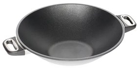 AMT 651403 Τηγάνι Wok pan από Αλουμίνιο με Αντικολλητική Επίστρωση Επαγωγικό 36x9cm,  4,3L