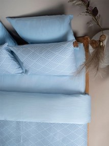 Σετ Σεντόνια Cotton Feelings 2048 Blue Διπλό (200x270)