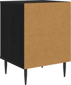vidaXL Κομοδίνο GOTHA 2 τμχ. Μαύρη Δρυς 36 x 33 x 51 εκ.