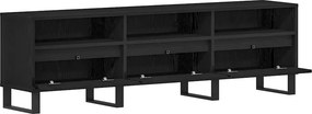 vidaXL Ντουλάπι TV 150 x 30 x 44,5 εκ. Μαύρη Οξυά Επεξεργασμένο Ξύλο