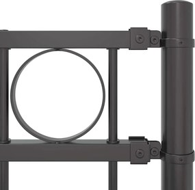vidaXL Στοιχείο Φράχτη ASSEN 170 x 200 εκ. Ατσάλι Γκρι