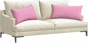 vidaXL Μαξιλάρι Καναπέ 2 pcs Ροζ 80 x 40 cm ύφασμα