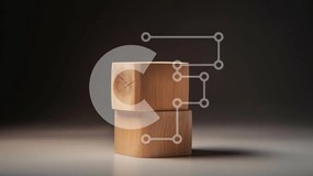 Intra Συλλεκτικό Ξύλινο Παζλ Plywood  4mm - Ξύλινο μπλοκ με τρύπα - Φωτογραφία Αρχείου Σε Ξύλινο Κουτί - Διαστάσεις: 10x10 cm – 25 κομμάτια