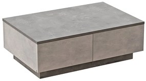 Τραπέζι Σαλονιού Thunder 176-000107 90x60x31,5cm Anthracite-Grey Antique