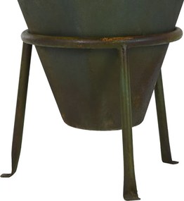 Βάζο Home ESPRIT Πράσινο Μέταλλο 49 X 49 X 91 cm