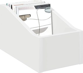 vidaXL Κουτί LP 2 τμχ. Λευκό 18 x 32 x 18 εκ. Επεξεργασμένο Ξύλο