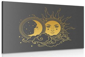 Εικόνα αρμονίας του ήλιου και της σελήνης - 90x60