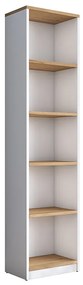 Intrahome Βιβλιοθήκη Goldie Intrahome λευκό-φυσικό 40x25x161.80εκ | SKU: INTRAPA-293111165