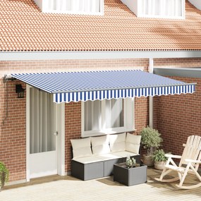 vidaXL Σκηνίτσα Αναδιπλούμενη Μπλε, Λευκό 400 x 200 cm