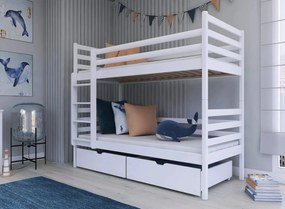 NEMO 90x190 white bunk bed Lano Furniture