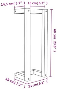 ΠΕΤΣΕΤΟΚΡΕΜΑΣΤΡΑ ΛΕΥΚΗ 23X18X60 ΕΚ. ΑΠΟ ΜΑΣΙΦ ΞΥΛΟ ΠΕΥΚΟΥ 822393