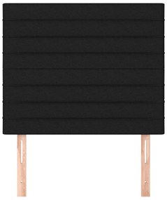 vidaXL Κεφαλάρια Κρεβατιού 2 τεμ. Μαύρο 100x5x78/88 εκ. Υφασμάτινο