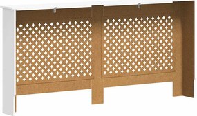 vidaXL Κάλυμμα Καλοριφέρ Λευκό 172 x 19 x 81,5 εκ. από MDF