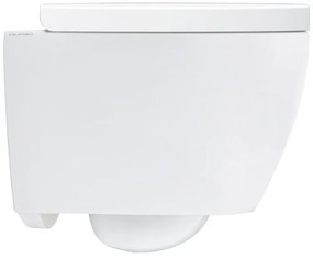 Scarabeo Moon Clean Flush 552400C Πορσελάνινη Λεκάνη Κρεμαστή Rimless 45cm με κάλυμμα βακελίτη Soft Close αποσπώμενο