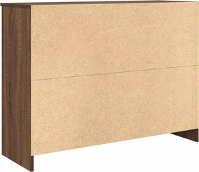 VidaXL Συρταριέρα με Συρτάρια καφέ δρυς 101x35x76 εκ. Επεξ. Ξύλο