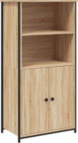 vidaXL Ντουλάπι Sonoma Δρυς 62x36x121,5 εκ. από Επεξεργασμένο Ξύλο