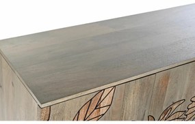 Σκευοθήκη DKD Home Decor Γκρι Φυσικό Μέταλλο Ξύλο από Μάνγκο 177 x 45 x 74 cm