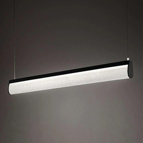 Φωτιστικό Οροφής - Ράγα Modula Crystal 96x5,5x10cm Led 3771lm 35W 3000K Black Slamp