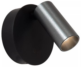 Φωτιστικό Επίτοιχο Lucide 29933-02-15 TONI Γκρι (Grey)|Μαύρο Ματ (Black Mat) 2700 K