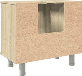 vidaXL Ντουλάπι Νιπτήρα Sonoma Δρυς 60 x 32 x 53,5 εκ. από Επεξ. Ξύλο