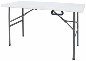 Τραπέζι catering Rodeo pakoworld πτυσσόμενο-βαλίτσα λευκό 122x60x74εκ