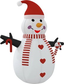 vidaXL Χιονάνθρωπος Φουσκωτός με LED 460 εκ.