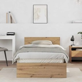 vidaXL Σκελετός Κρεβατιού Artisan Oak 100 x 200 cm Επεξεργασμένο ξύλο