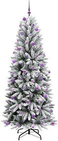 vidaXL Τεχνητό Χριστουγεννιάτικο Δέντρο με 300 LED Λευκό 240 cm