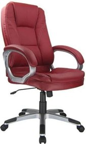 BF6950 Πολυθρόνα Γραφείου Διευθυντή, Pu Κόκκινο   1τμχ