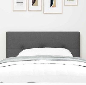 vidaXL LED Κεφαλάρι με φώτα λωρίδας LED Σκούρο Γκρι 80 cm ύφασμα