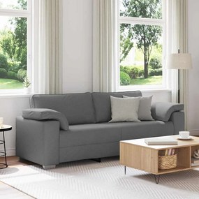 vidaXL Καναπές 3 Θέσεων Σκούρος Γκρίζος 178 cm Υφασμάτινος