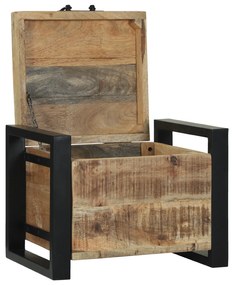 vidaXL Κουτιά αποθήκευσης 40x30x30cm από σκόρδο μάνγκο και μέταλλο