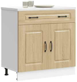 vidaXL ντουλάπι βάσης κουζίνας Kalmar Sonoma δρυς Επεξεργασμένο Ξύλο