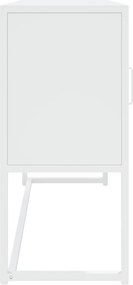 vidaXL Μπουφές Λευκός 105 x 35 x 75 εκ. από Ατσάλι