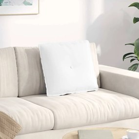 vidaXL Μαξιλάρι Πλάτης Λευκό 50 x 19 x 45 εκ ύφασμα