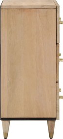 vidaXL Βοηθητικό Ντουλάπι 60 x 33 x 75 εκ. από Μασίφ Ξύλο Μάνγκο