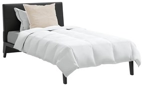 vidaXL Χειμερινό Παπλωματοθήκη με μαξιλάρι 2 pcs Λευκό Φτέρος