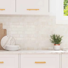 vidaXL Πλακάκι Subway 10 pcs Μπεζ Μάρμαρο 29.4 x 21.4 εκ.