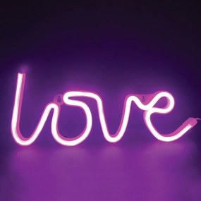Διακοσμητικό Φωτιστικό Τοίχου LED Aca Love X041187322 Pink