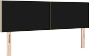 vidaXL LED κεφαλάρι με κεφαλάρι Γκρι Πράσινο 144 cm Πολυεστέρας