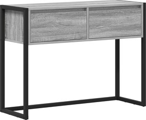 vidaXL End Table Γκρίζο Σονομα 100 x 36 x 75 εκ. Επεξεργασμένο ξύλο