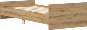 vidaXL Σκελετός Κρεβατιού Artisan Δρυς 80 x 200 cm Επεξεργασμένο Ξύλο