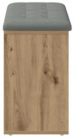 vidaXL Πάγκος παπουτσιών  Artisan Oak 102x32x50 cm Κατασκευασμένο ξύλο