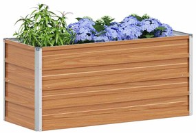 vidaXL Υπερυψωμένη Ζαρντινιέρα Ανοιχτό καφέ 100 x 40 x 45 cm